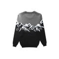 Ανδρικό πλεκτό χιόνι Mountain Jacquard Crewneck πουλόβερ